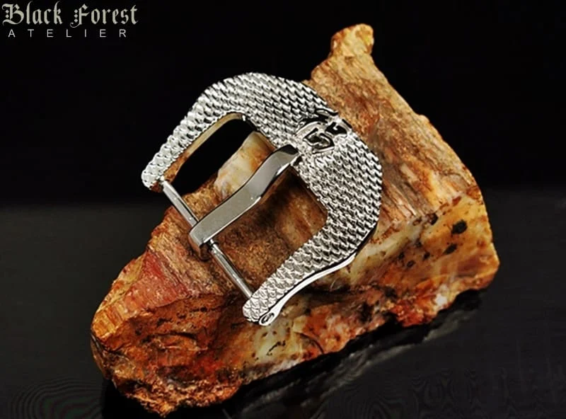 FU PAM498-Lucky- Chrome Plated (Silver color) Buckle for Seiko, Panerai, Maranez, Sevenfriday